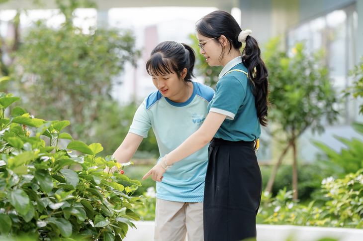 Vin Nexus Center: Trường học hạnh phúc hình trái tim và những gam màu rất 'lạ' - Ảnh 7.