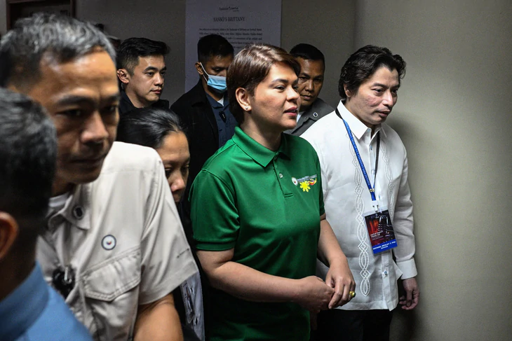 Toà án Philippines phát lệnh bắt Phó tổng thống Sara Duterte vì cáo buộc đe dọa ám sát tổng thống - Ảnh 1.