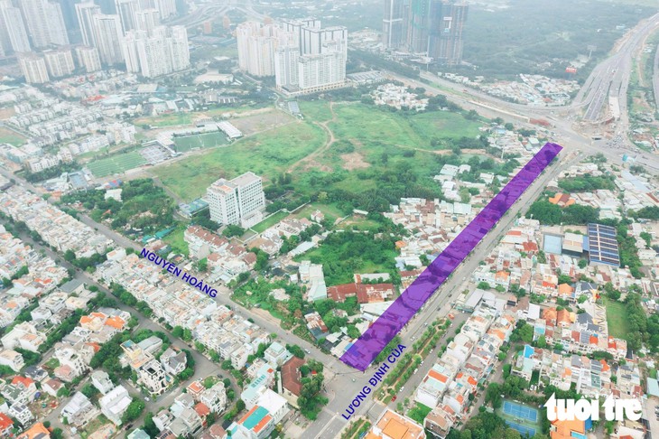 Toàn cảnh dải đất 22.000m2 mặt bằng gây nghẽn nút giao An Phú và đường Lương Định Của - Ảnh 2.