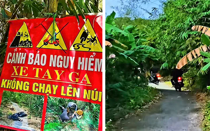 Xe ôm tự phát chở du khách lên núi Dài ở Tri Tôn: Địa phương chỉ đạo ‘nóng’ dẹp ngay - Ảnh 1.