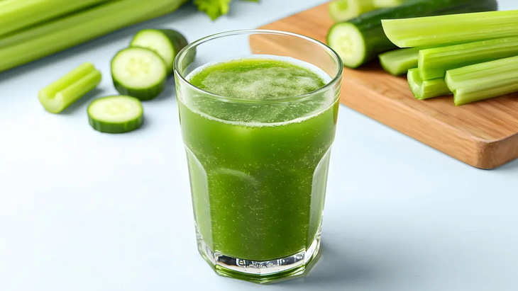 6 dưỡng chất tốt cho sức khỏe trong nước ép cần tây và dưa chuột - Ảnh 1.