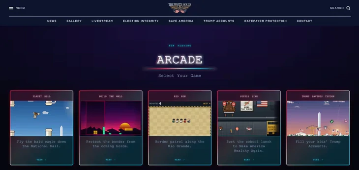 Nhà Trắng tung game bắt người vượt biên, xây tường biên giới - Ảnh 1.