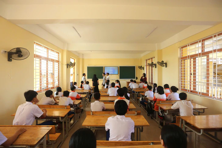 Trụ sở Sở Nông nghiệp dôi dư được cải tạo thành trường học khang trang trước ngày khai giảng - Ảnh 3.