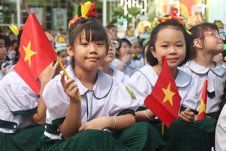 Trường tiểu học Lương Thế Vinh hướng tới đưa tiếng Anh thành ngôn ngữ thứ hai - Ảnh 1.