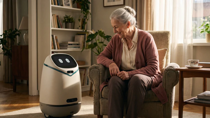 Robot nghe tiếng cầu cứu, tự tìm đến hỗ trợ người cao tuổi hệt như 'quản gia' đa năng - Ảnh 1.
