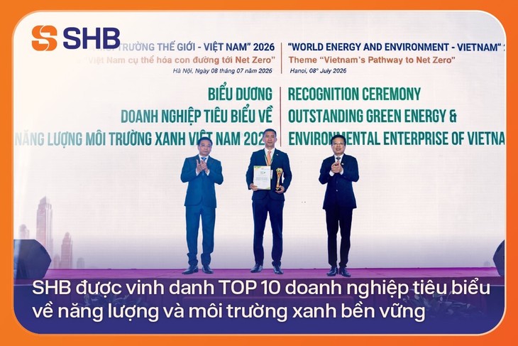 SHB vào TOP 10 doanh nghiệp tiêu biểu về năng lượng và môi trường xanh - Ảnh 1.