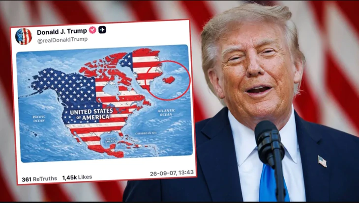 Iceland triệu tập đại sứ Mỹ sau tấm bản đồ của ông Trump - Ảnh 1.