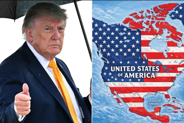 Sốc khi ông Trump đăng bản đồ cờ Mỹ phủ lên một loạt quốc gia, 'chiếm' phần lớn Bắc Mỹ - Ảnh 2.