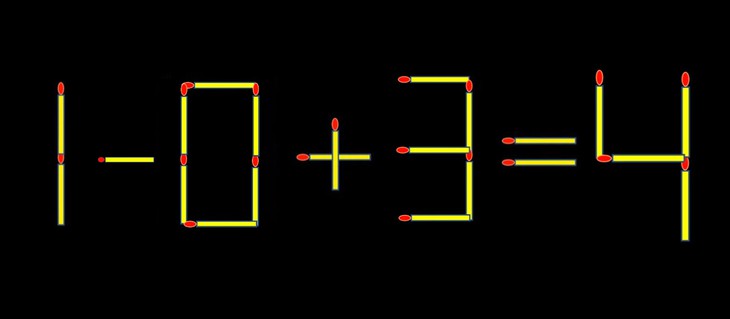 Thử tài IQ: Di chuyển một que diêm để 18+3=4 thành phép tính đúng - Ảnh 1.