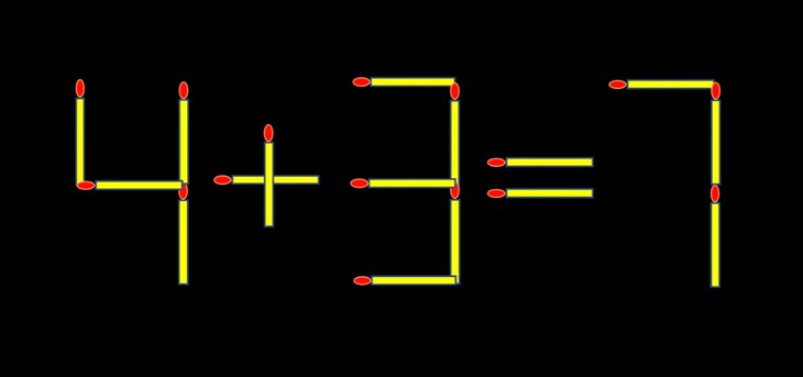 Thử tài IQ: Di chuyển một que diêm để 18+3=4 thành phép tính đúng - Ảnh 1.