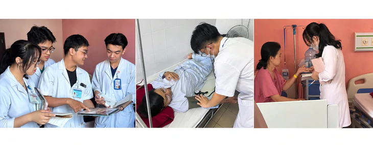 288 sinh viên ĐH Duy Tân thực tập lâm sàng tại Bệnh viện TW Huế - Ảnh 5.