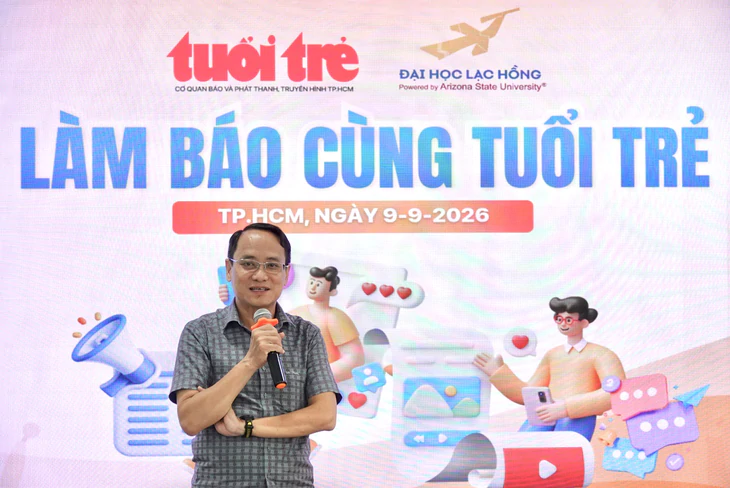 Hơn 100 sinh viên Trường đại học Lạc Hồng học 'Làm báo cùng Tuổi Trẻ' - Ảnh 3.
