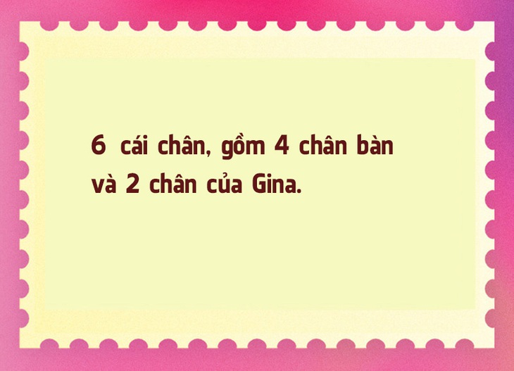 Câu đố hack não: Có tất cả mấy cái chân trên sàn nhà? - Ảnh 3.