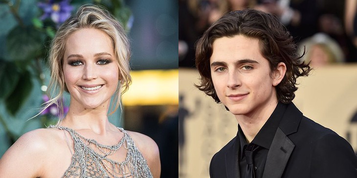 Jennifer Lawrence cùng 'hoàng tử trái đào' Timothée Chalamet cũng là những cái tên đáng chú ý của dàn sao 'Don't Look Up'