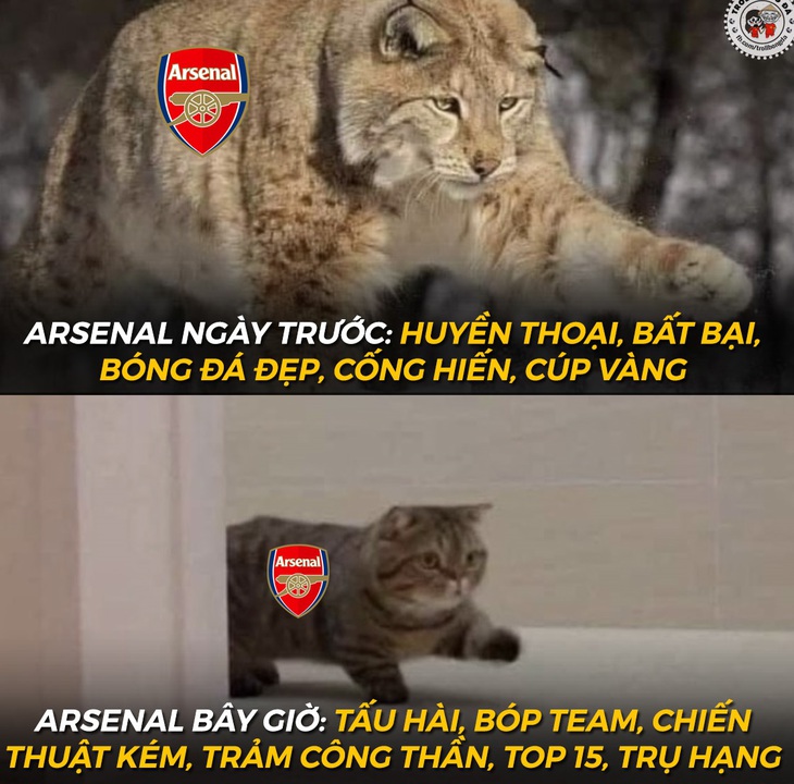 Ảnh chế Arsenal: Nhà tôi 15 đời làm 'Chú tư'