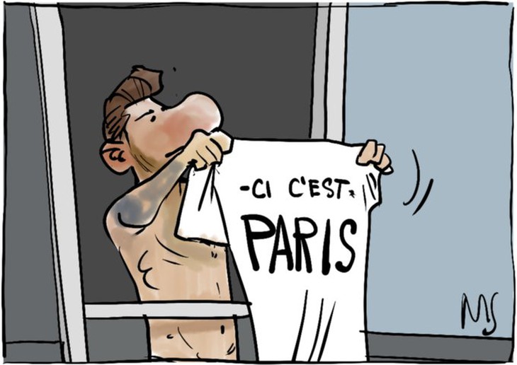 Messi đã trở thành người của PSG. Tranh: marselle.