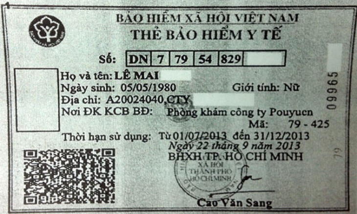 Từ 1-10: quẹt thẻ bảo hiểm y tế khám bệnh