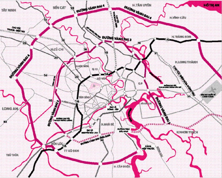 430 triệu USD làm 17,8 km đường vành đai 3 TP HCM