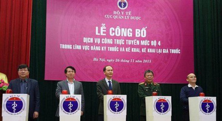 Dịch vụ công trực tuyến cấp số đăng ký, quản lý giá thuốc