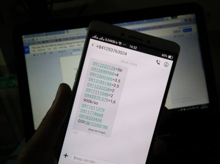 ​Cắt hơn 600 số điện thoại phát tán tin nhắn rác
