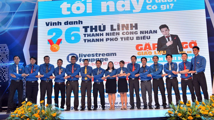 ​Tôn vinh 26 thủ lĩnh thanh niên công nhân thành phố tiêu biểu