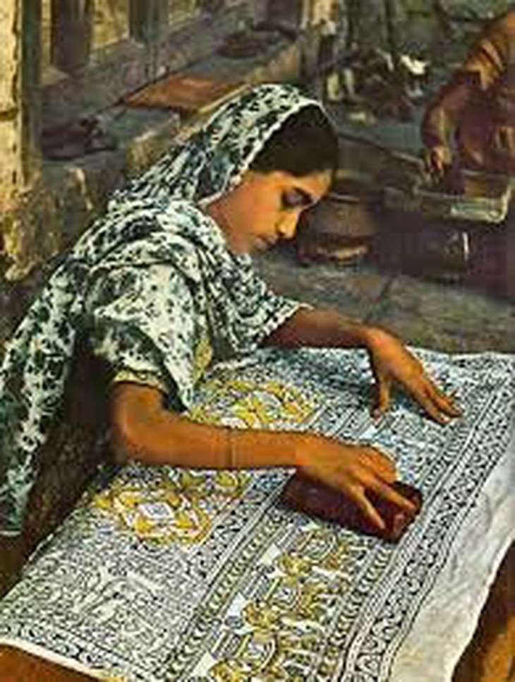 Kỹ thuật block printing của người Ấn