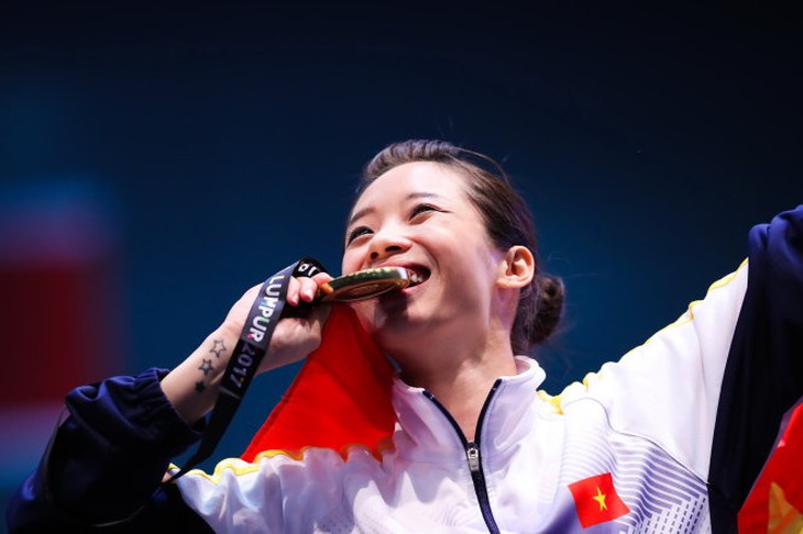 Dương Thúy Vi rực sáng ở kỳ Asiad cuối cùng - Ảnh 2.