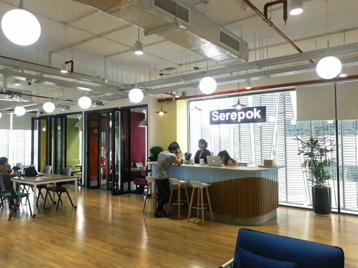 Không gian làm việc chung tại Serepok, quận 1 (TP.HCM) -  đơn vị vừa gia nhập thị trường Co-Working tại TP.HCM. Ảnh: TRỌNG NHÂN