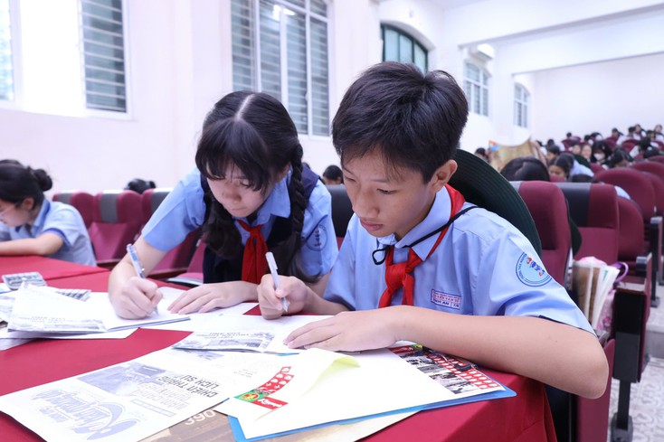 Muôn kiểu làm bài của thí sinh thi chung kết Giải Lê Quý Đôn- Ảnh 14.