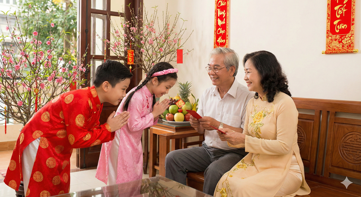 15 bài thơ chúc Tết ông bà ngắn gọn, dễ thuộc dành cho thiếu nhi- Ảnh 1.