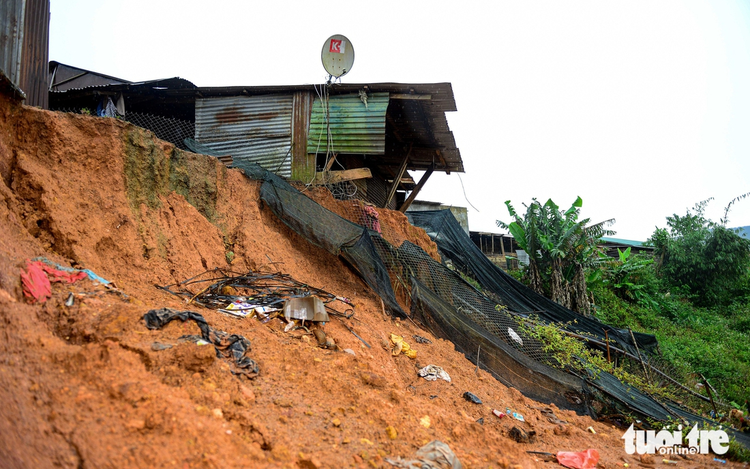 Landslide hits resettlement area built for households in landslide-prone zones in Vietnam’s Lam Dong