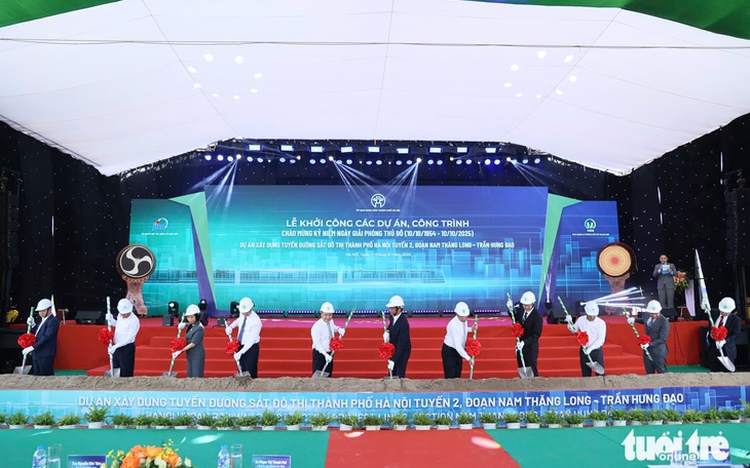 Hanoi breaks ground on second metro line project