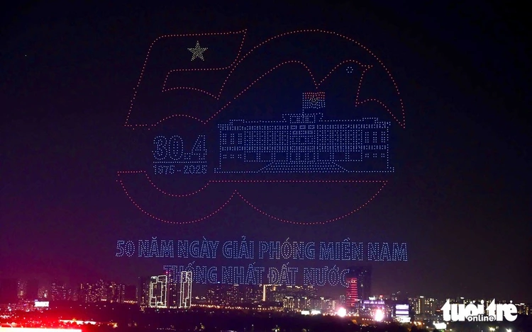 Ho Chi Minh City rehearses record-breaking 10,500-drone show for Reunification Day