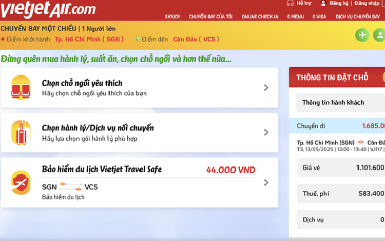 Vietnamese airlines intensify in-flight sales to boost revenue