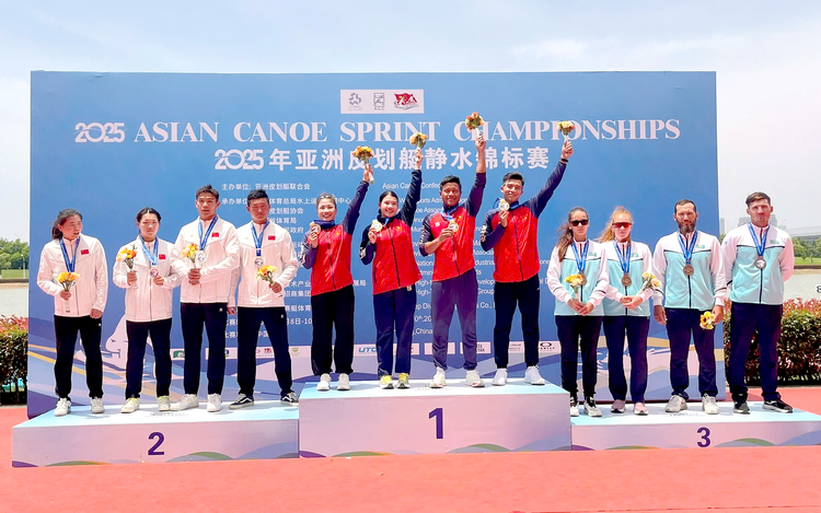 Vietnam ranks third at 2025 Asian Canoe Sprint Championships