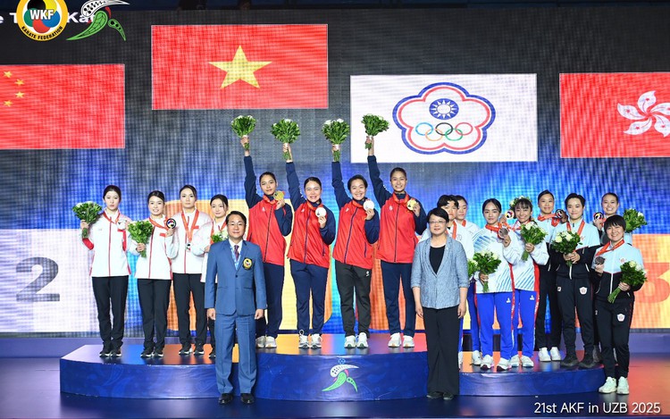 Vietnam wins 3 golds, finishes third overall at Asian Karate Championships