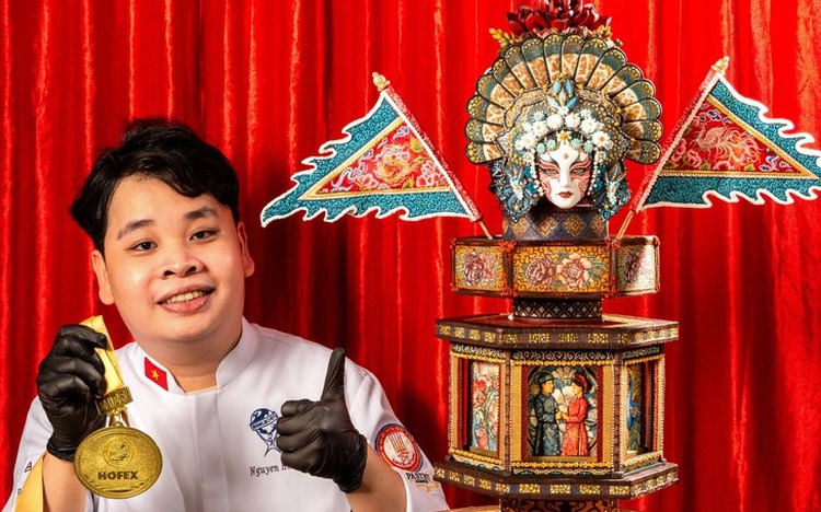 Vietnamese pastry artist wins gold medal at int’l culinary contest