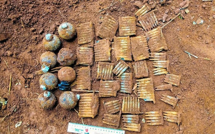 PeaceTrees Vietnam deminers safely remove grenades, ammunition found in Quang Tri