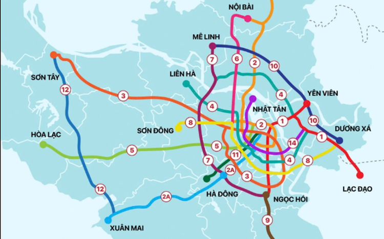 Hanoi sets groundbreaking dates for 2 metro lines