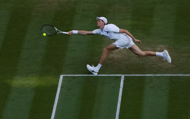 Sinner gets out of jail to reach last eight as Dimitrov retires at Wimbledon