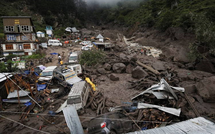 Floods and landslides in Indian Kashmir kill 60, over 200 missing