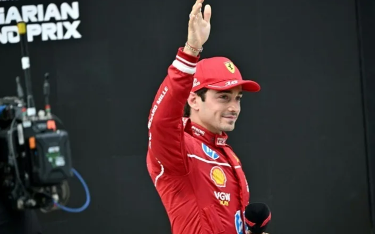 Leclerc ends Ferrari barren run with stunning pole ahead of McLarens