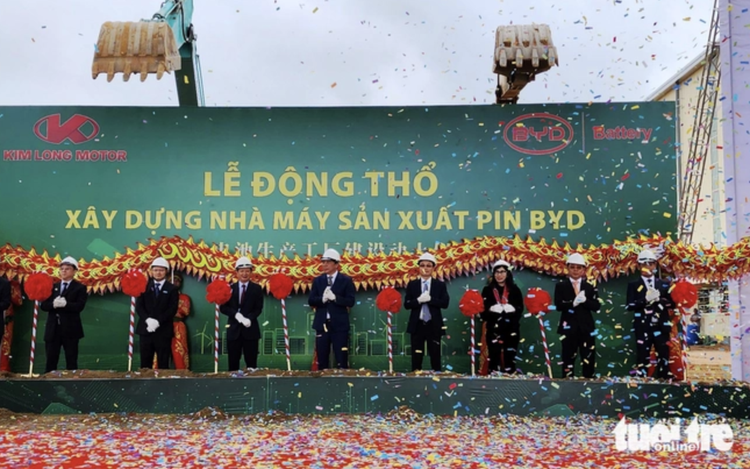 BYD’s first $130mn EV battery plant gets off ground in Vietnam
