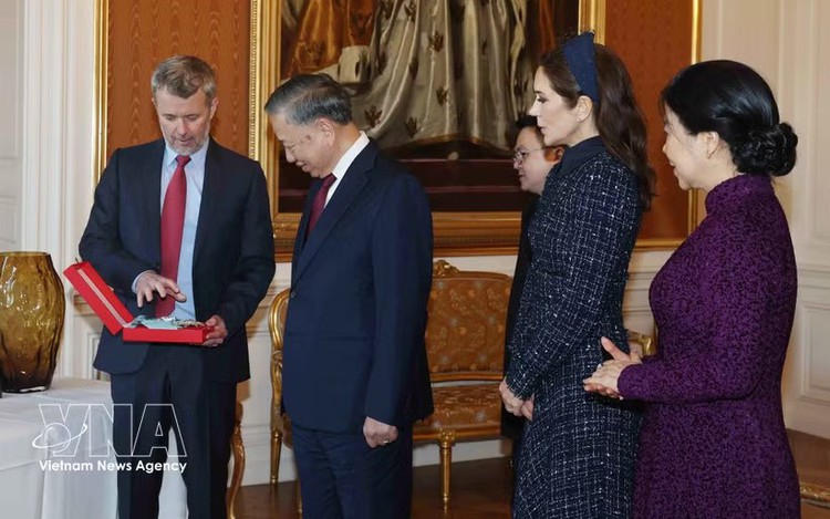 Top Vietnamese leader receives Denmark’s highest-ranked honour