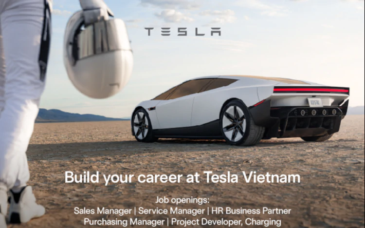 Tesla recruits for multiple positions in Vietnam