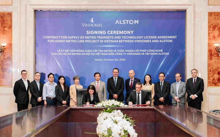 Vietnam's Vingroup, France's Alstom ink deal to supply 200 metro trainsets for Hanoi