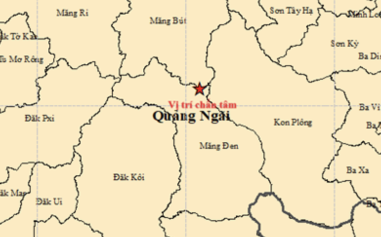 Magnitude-3.6 earthquake hits Vietnam’s Quang Ngai