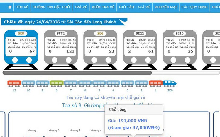 Vietnam Railways launches AI pricing system with up to 35% discounts on short trips