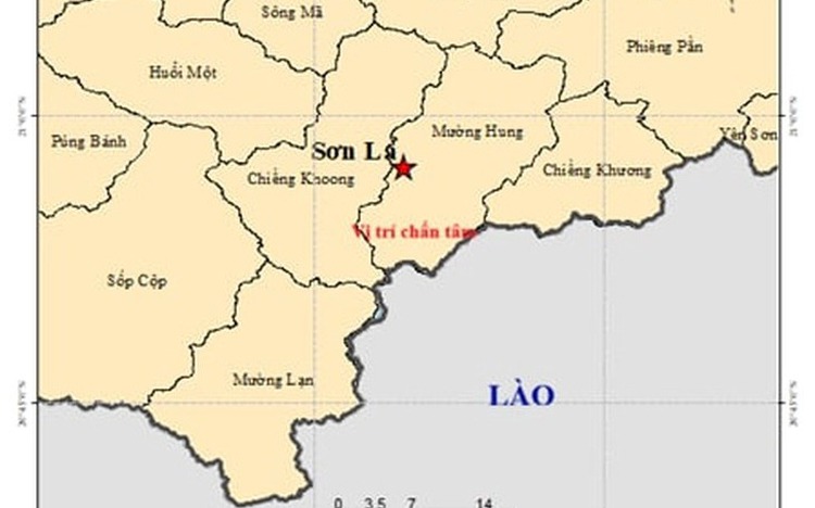 Magnitude-4 earthquake shakes Son La in northern Vietnam