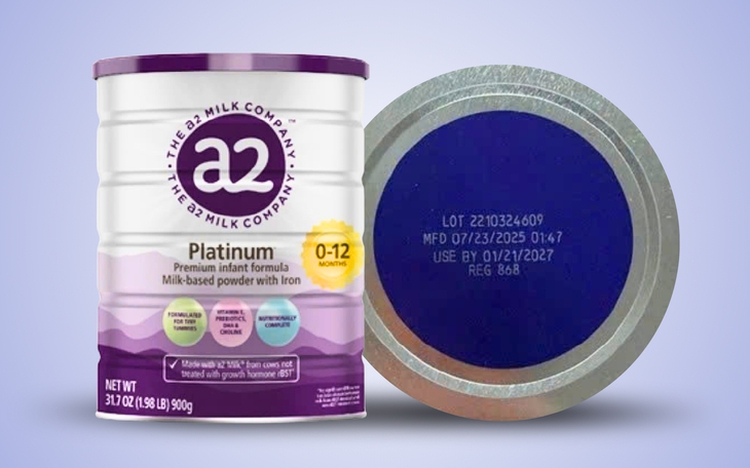 No cereulide toxin detected in a2 infant formula in Vietnam following US recall